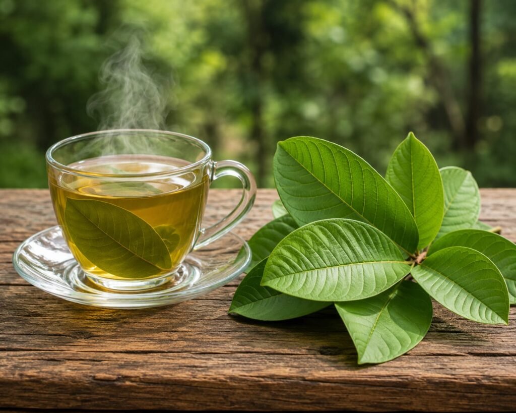 Infusión de la hoja del árbol de guayaba en Putumayo